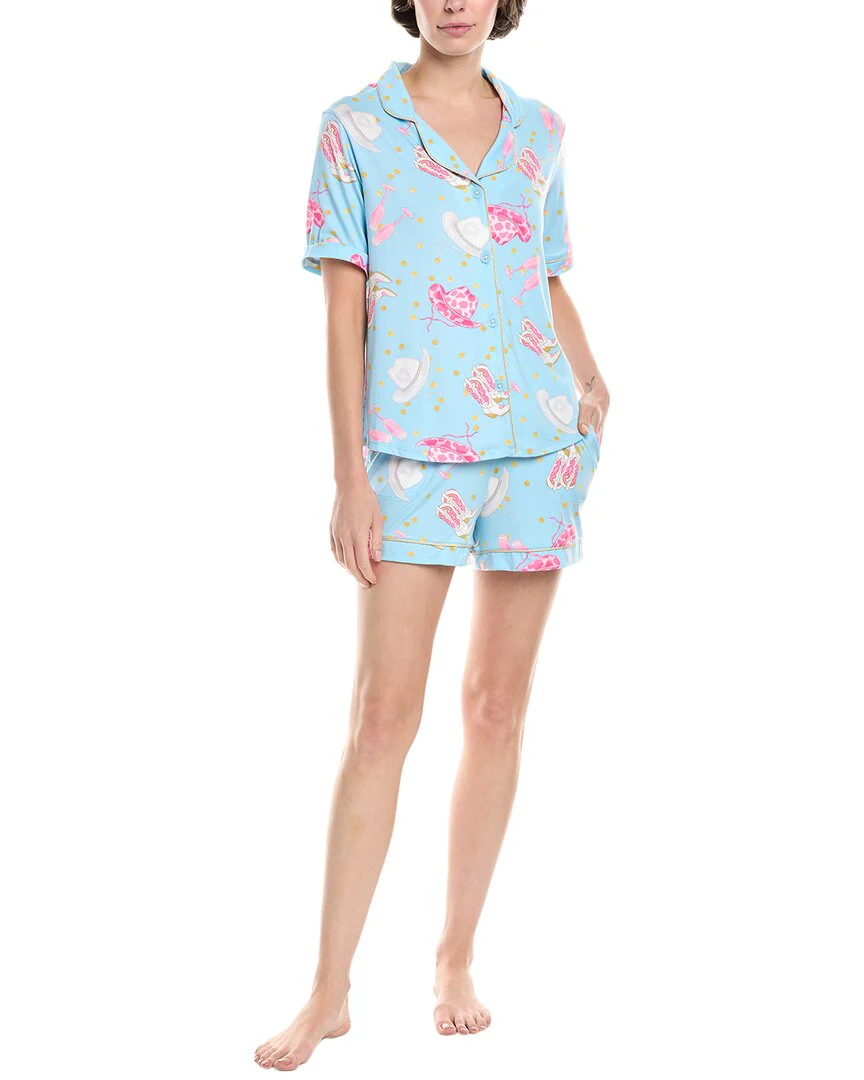 Room Service 2pc Lola Pajama Shirt & Short Set