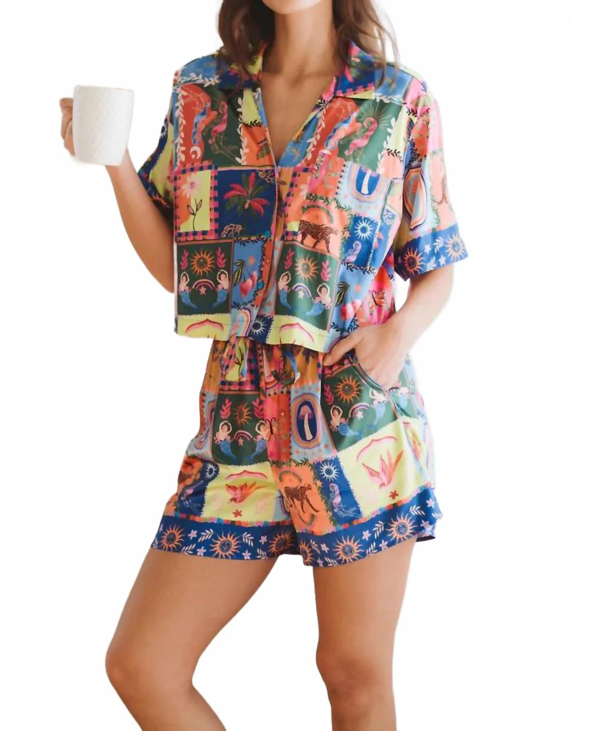 Pierce Pajama Set In Nirvana