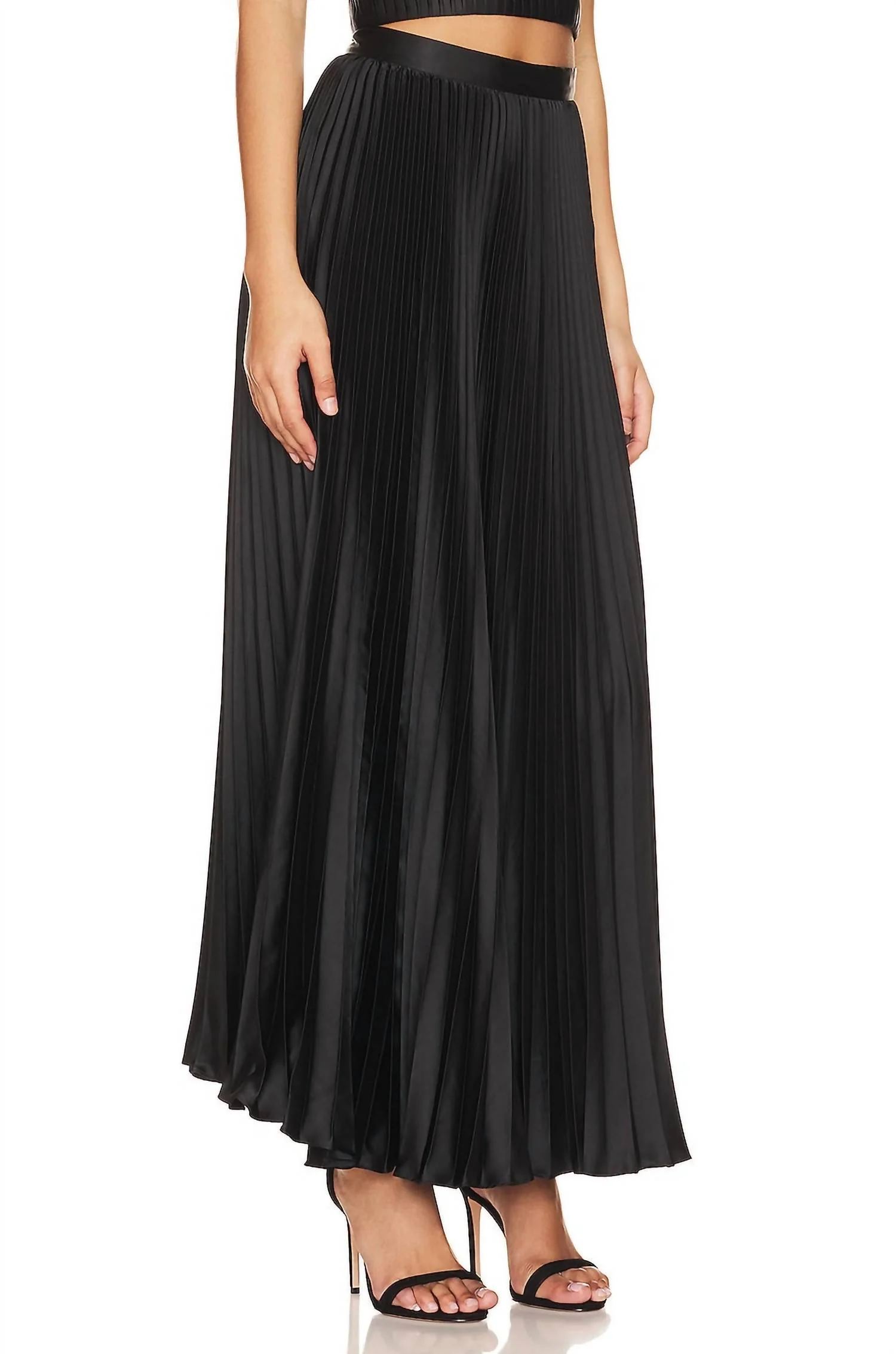 Sofie Pleated Skirt In Black