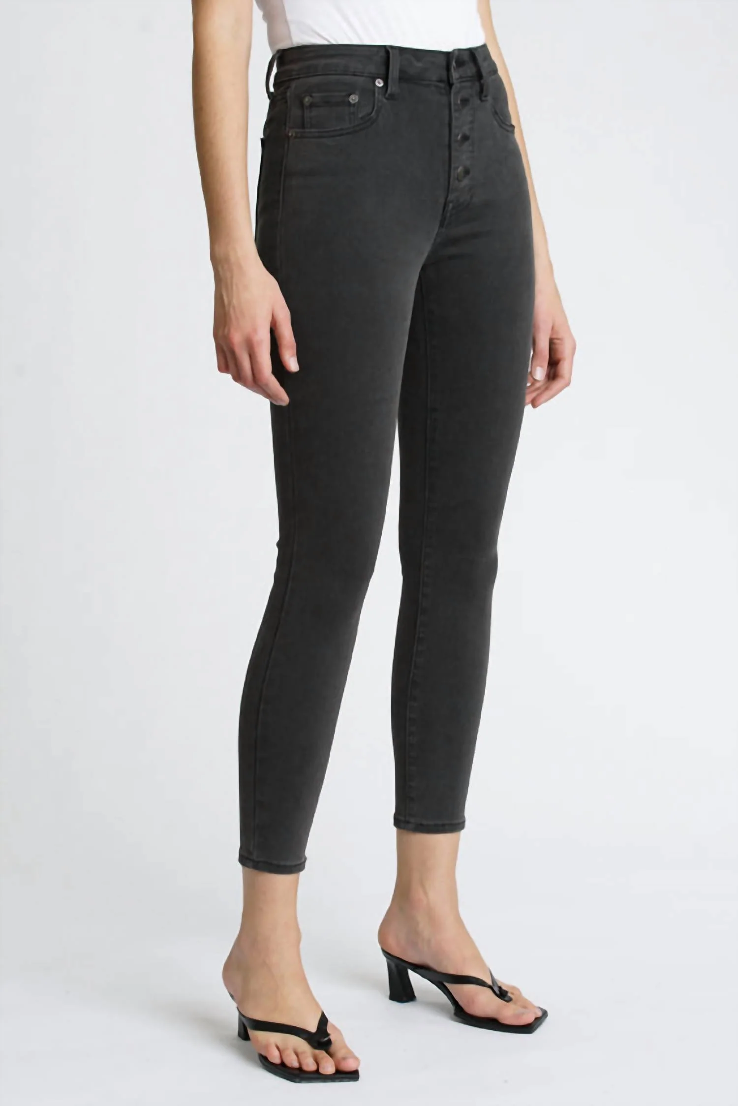Aline High-Rise Skinny Jeans In Black