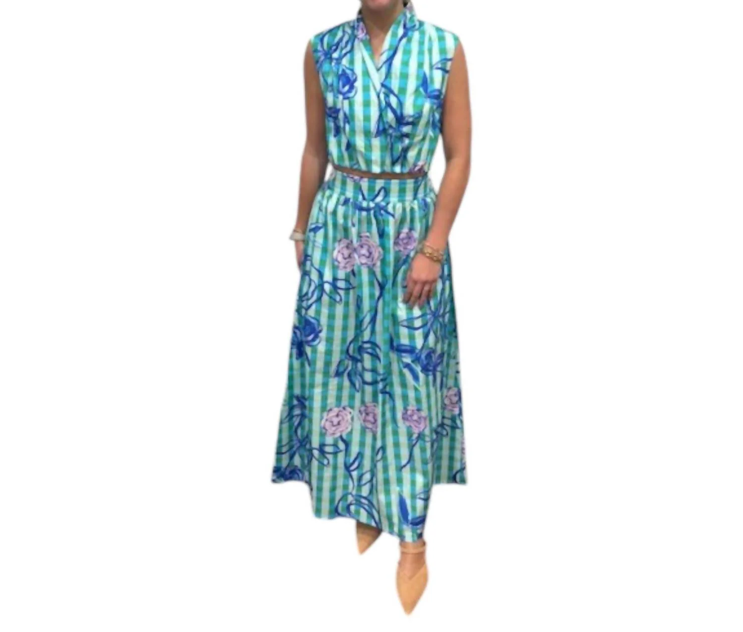 Encantada Skirt In Luva Verde