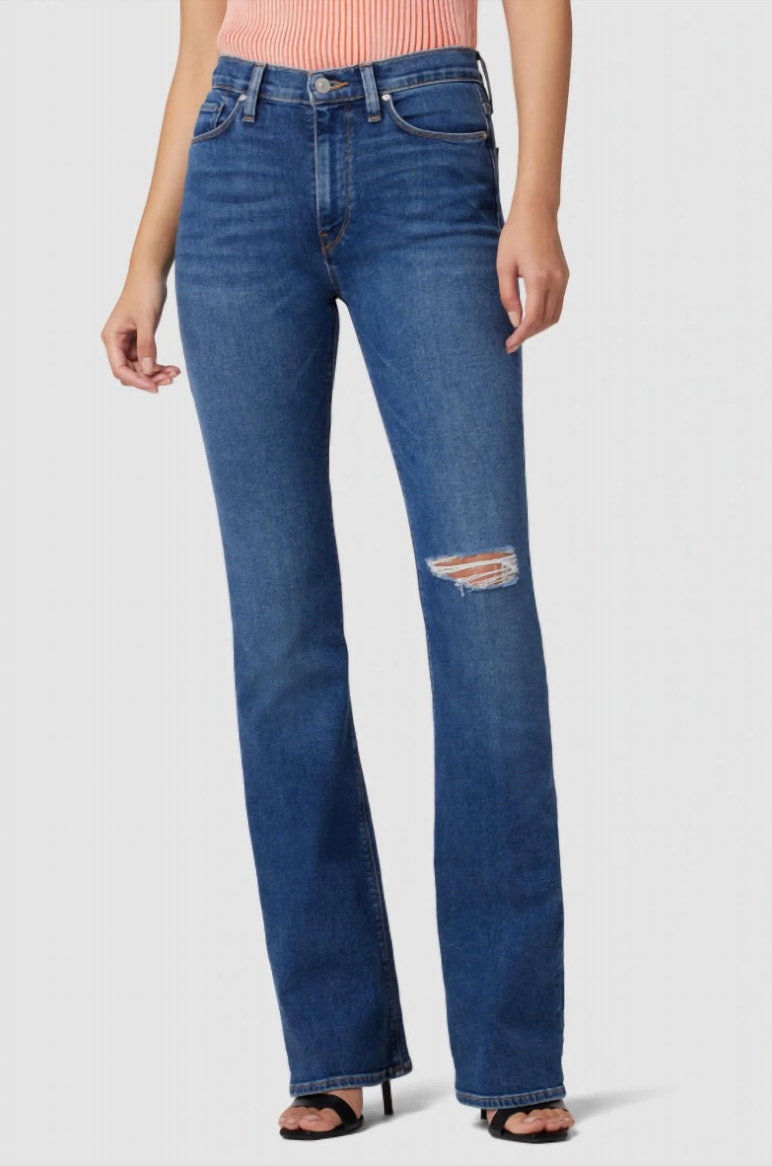 Barbara High Waist Bootcut Jeans In Spades