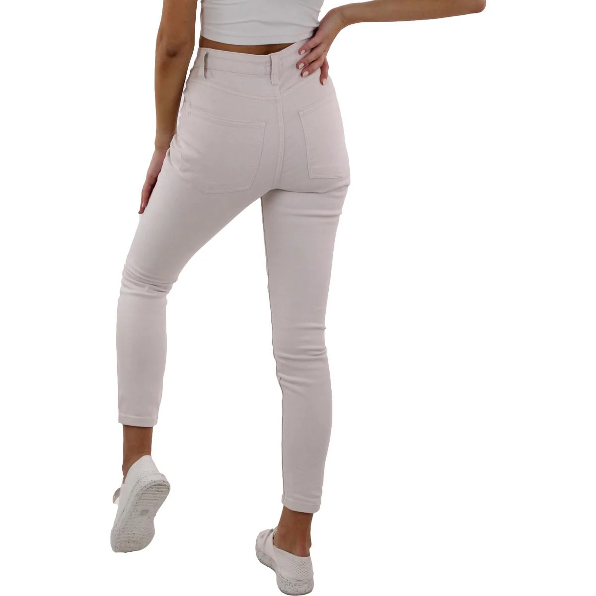 The Danielle Womens High Waist Ankle Skinny Jeans