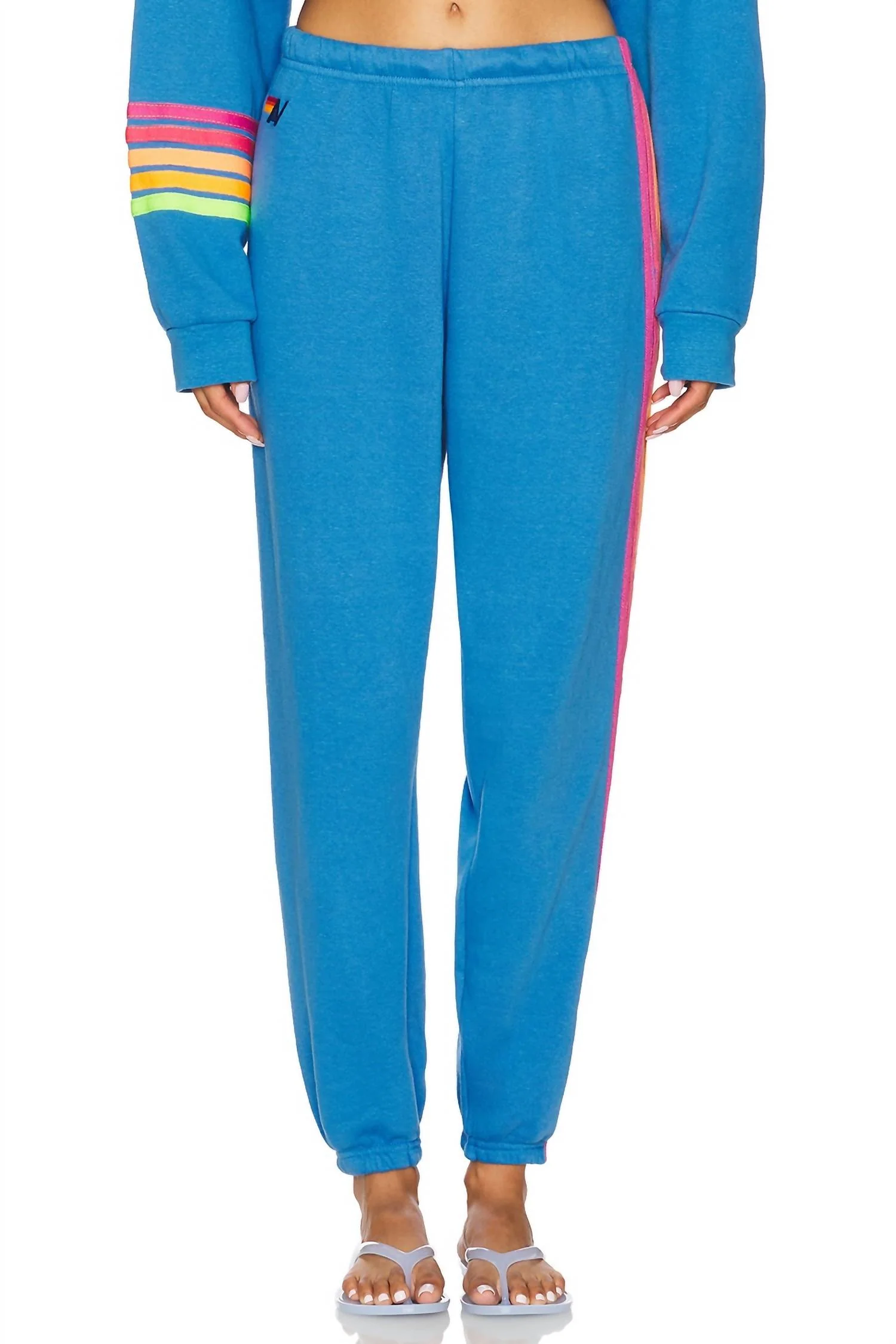 Five Stripe Sweatpants In Cobalt