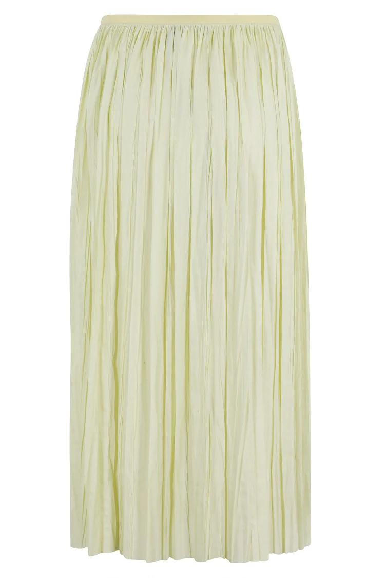 Plissé Midi Skirt