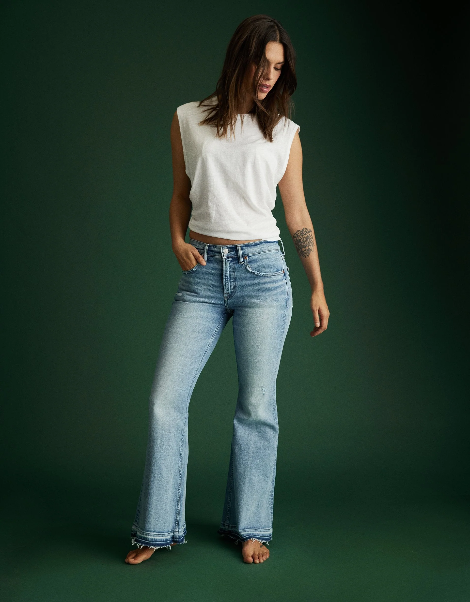 AE77 Premium Festival Flare Jean