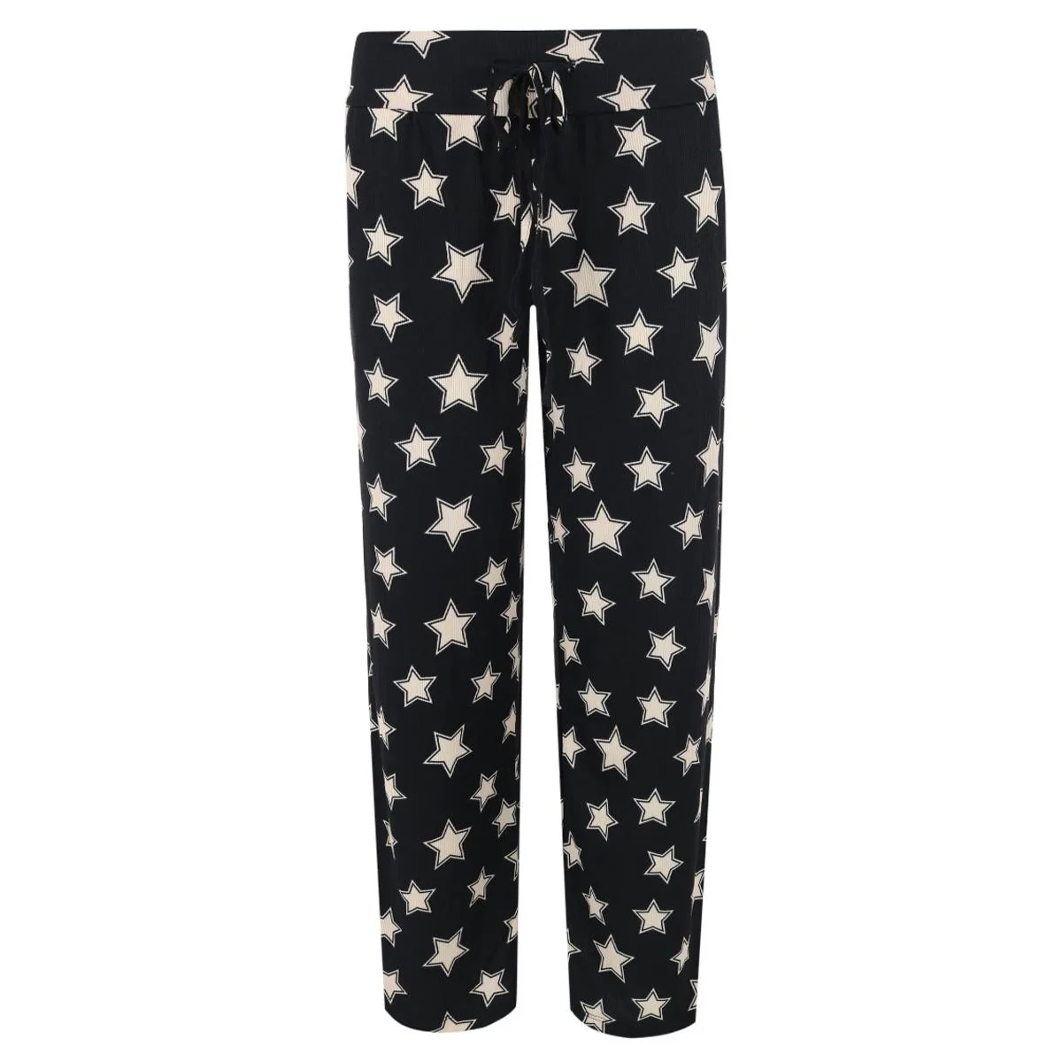 Women's Ribbed Patterned Open Bottom Lounge Pants