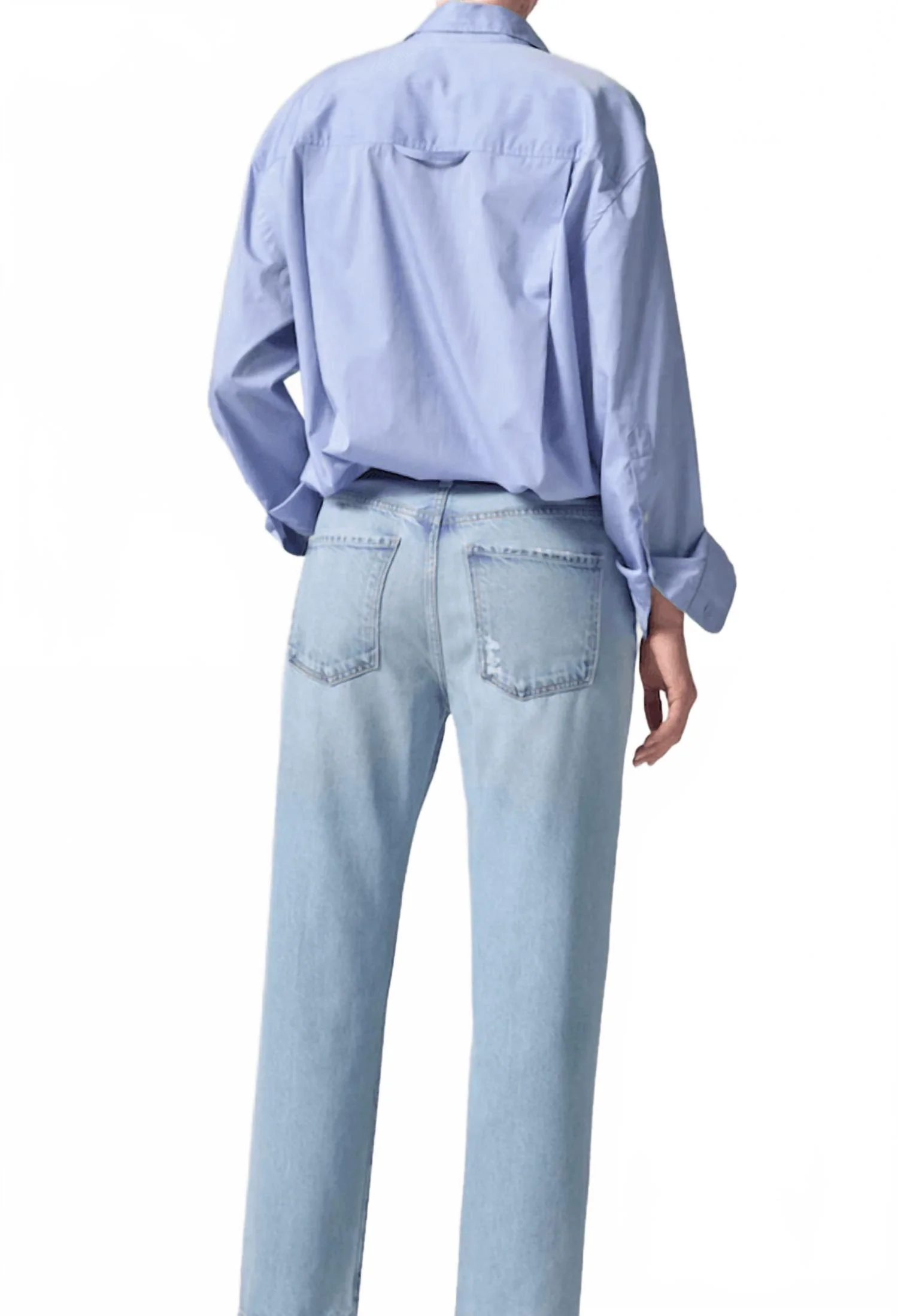 Emery Crop Straight Jeans In Alemayde