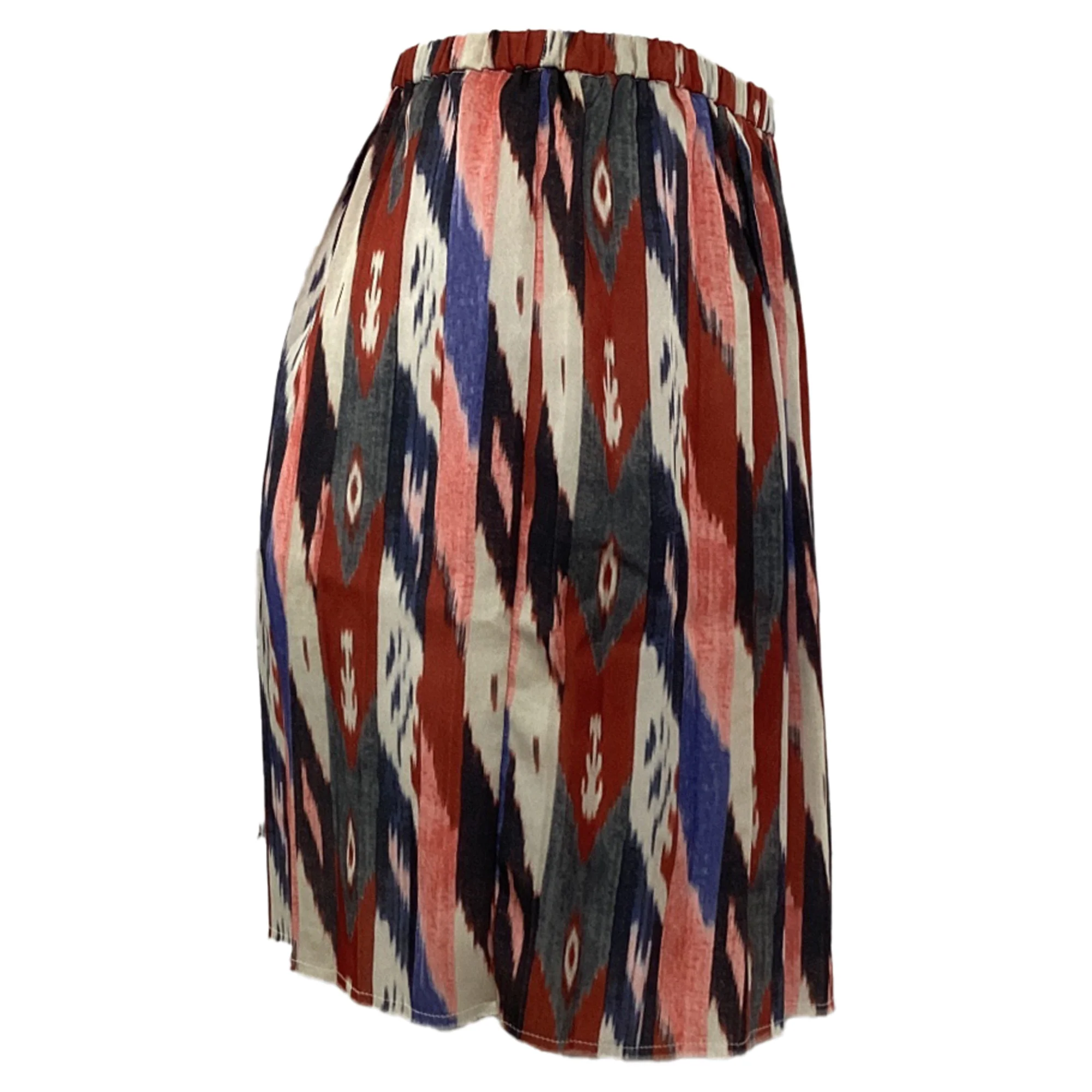 Isabel Marant Étoile Hanoi Printed Pleated Mini Skirt in Multicolor Polyester