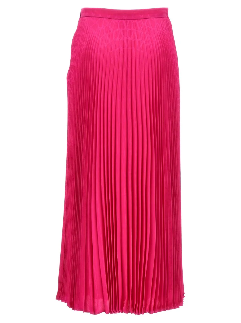 Toile Iconographe Pleated Silk Skirt