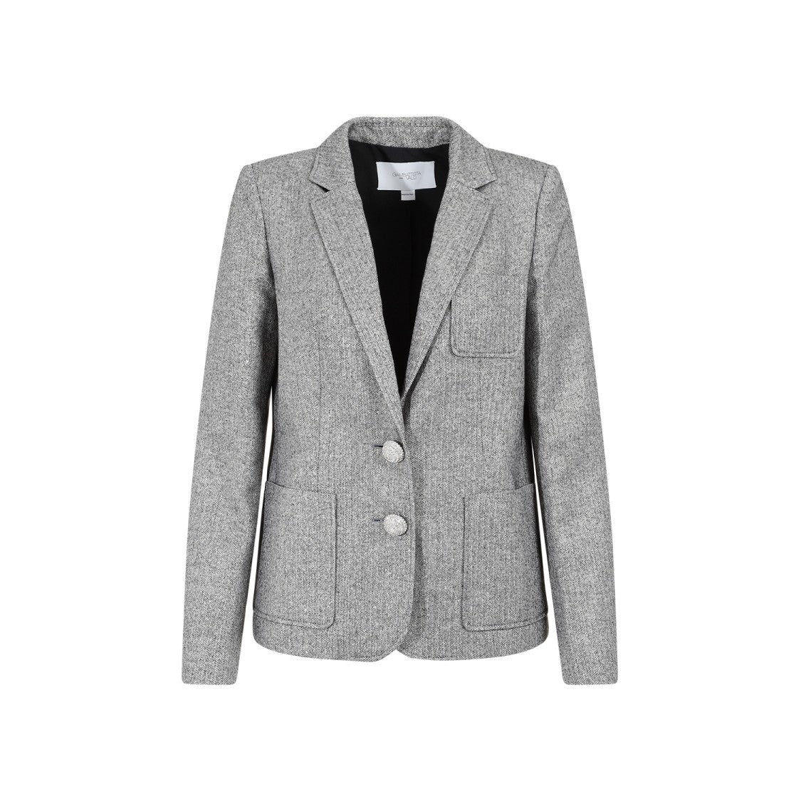 Ivory Black Cotton Jacket