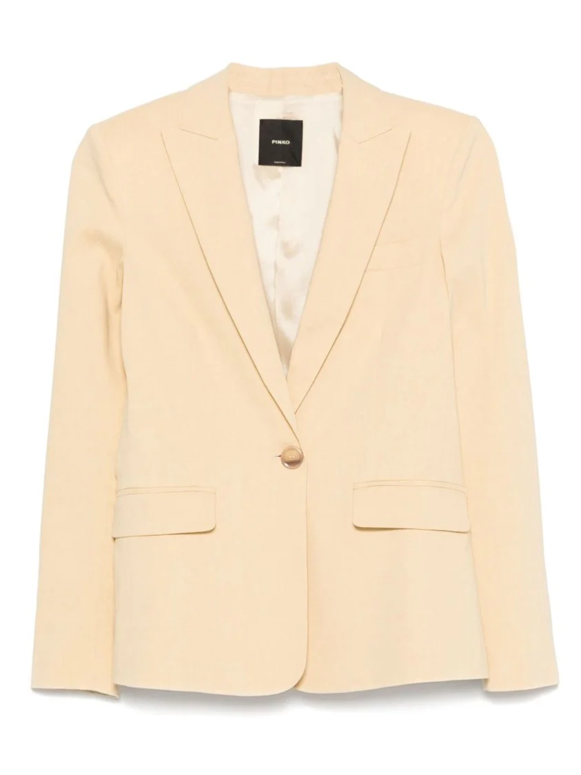 Tailored Blazer In Sherbet Yellow