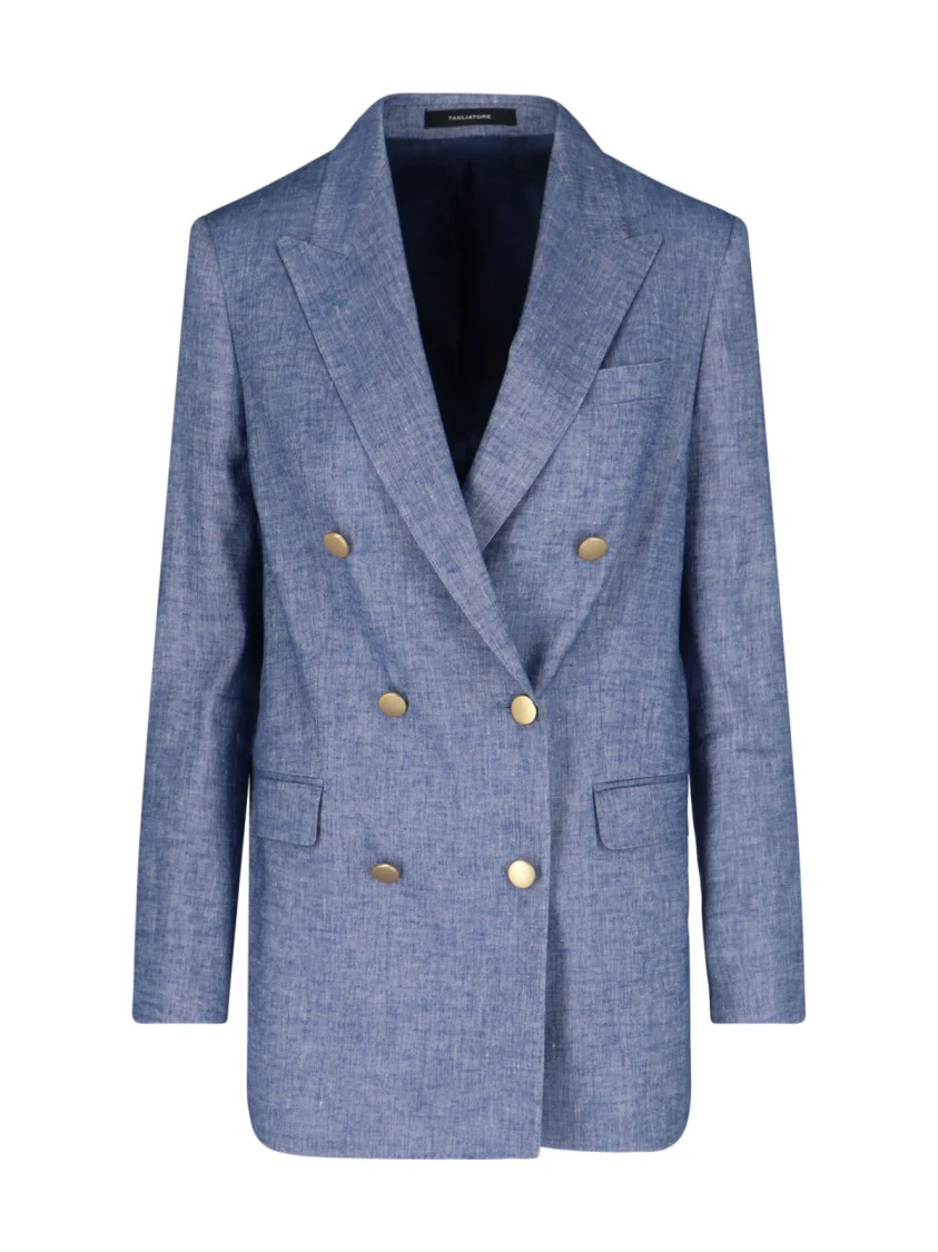 Double-Breasted Blazer – Blue