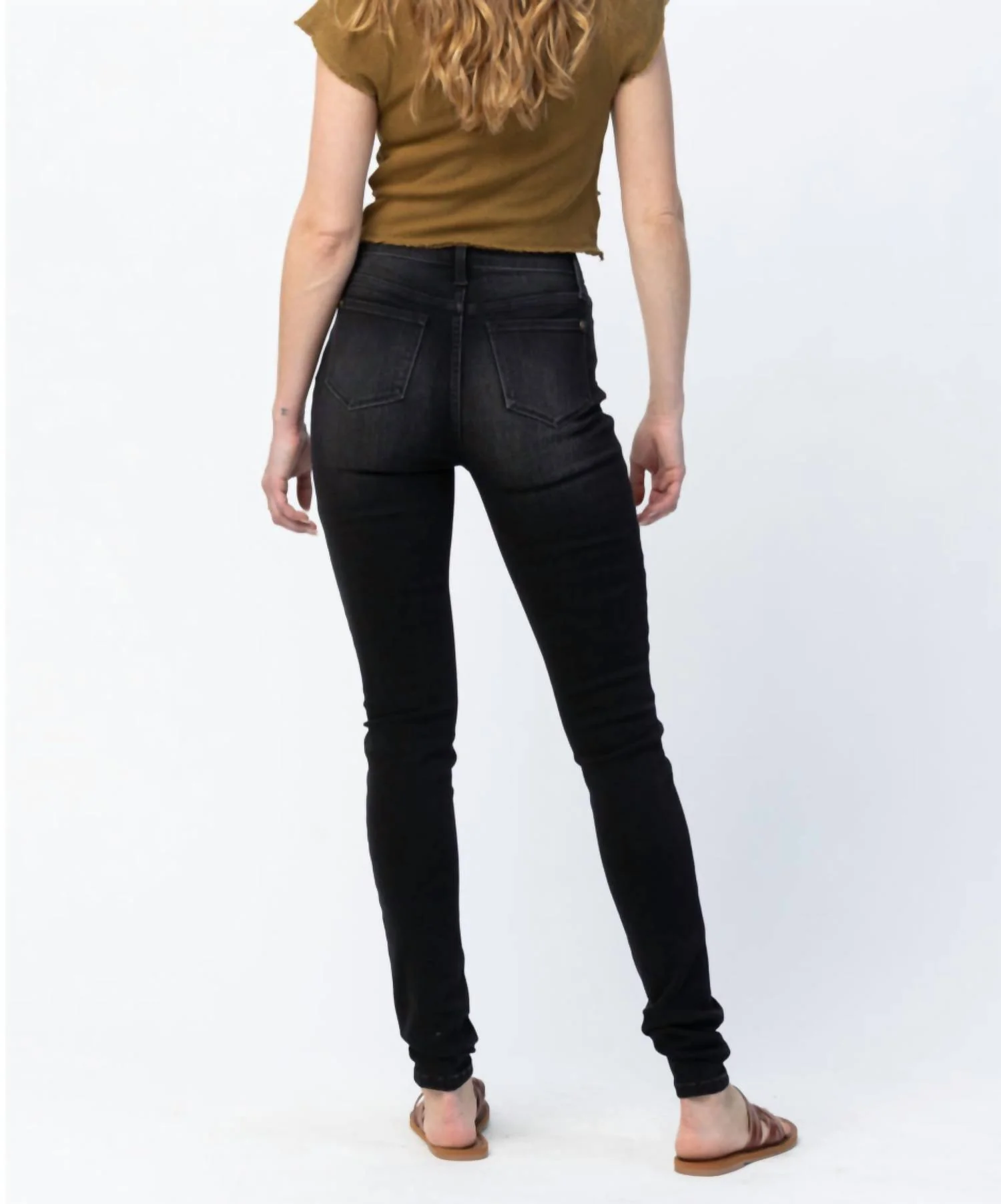 Skinny Long Inseam Jean In Black