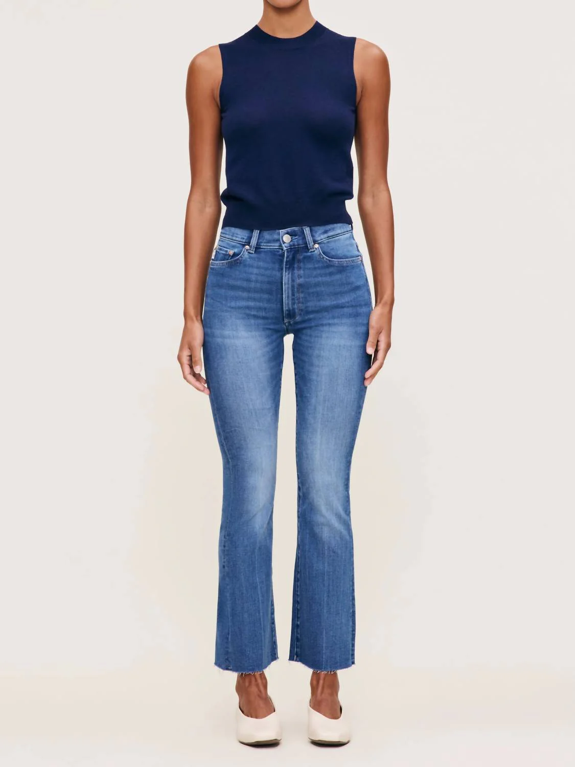 Bridget Instasculpt Raw Hem Ankle Bootcut Jeans In Palm Springs