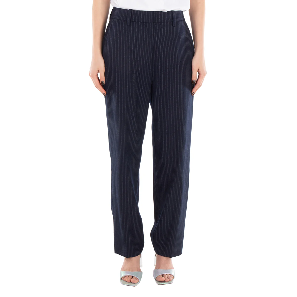 Anine Bing Blaine Wool Blend Cropped Pants