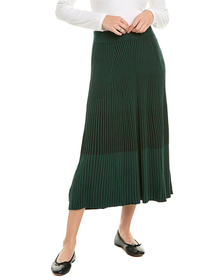 Lafayette 148 New York Mixed Rib Pull On Knit Skirt