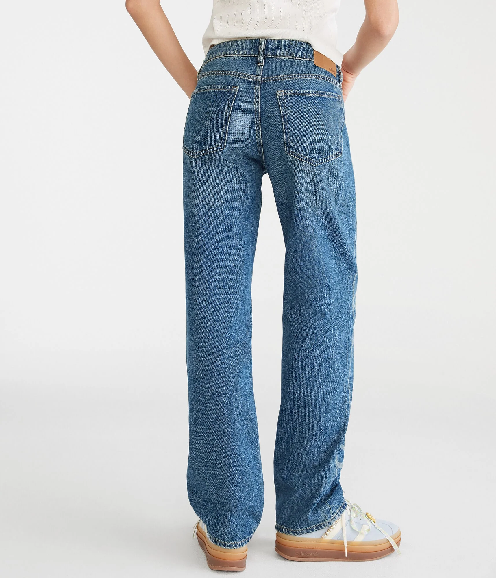 Aeropostale Low-Rise Baggy Bows Jean