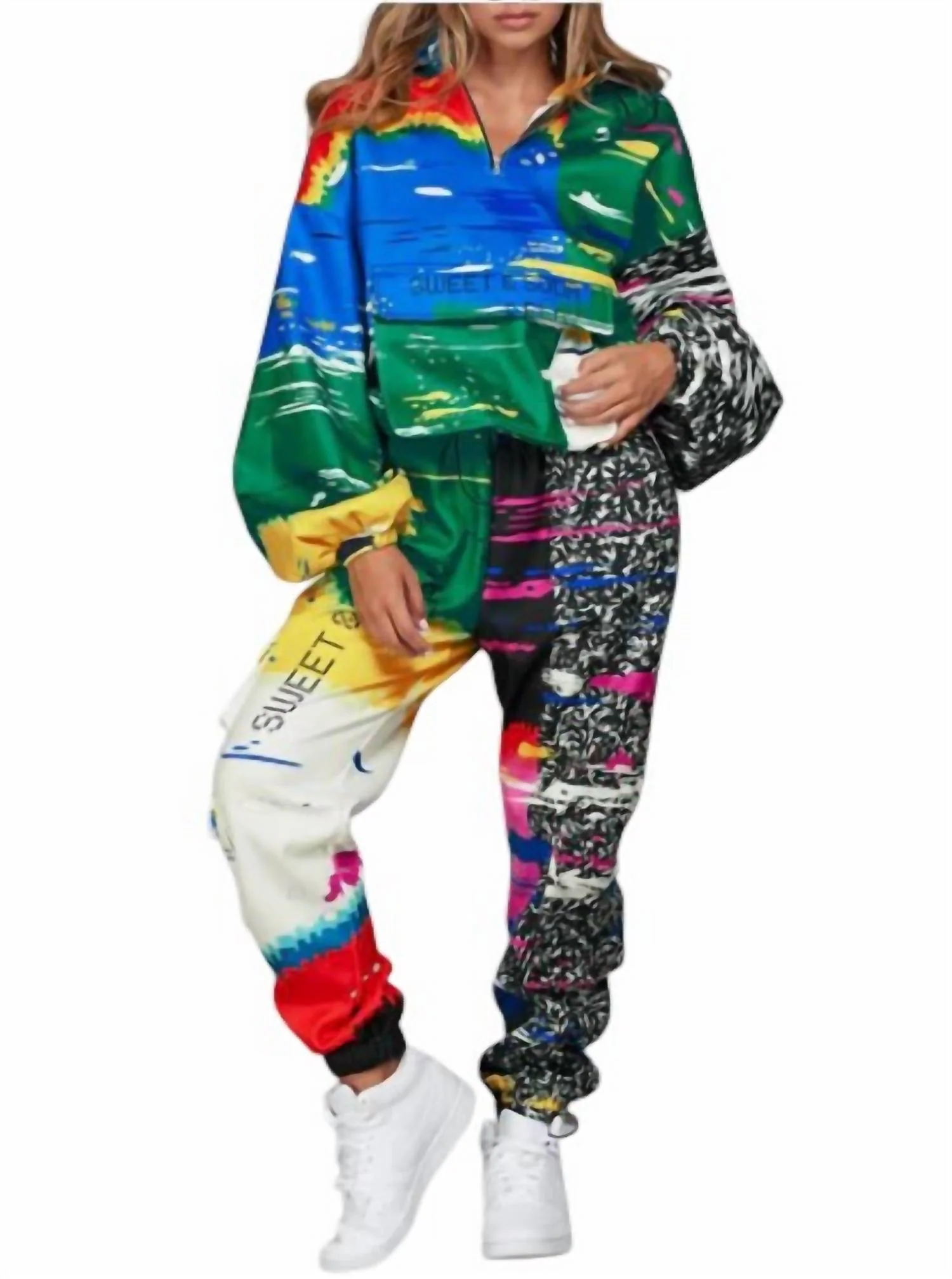 Street Action Jogger Set In Multicolor