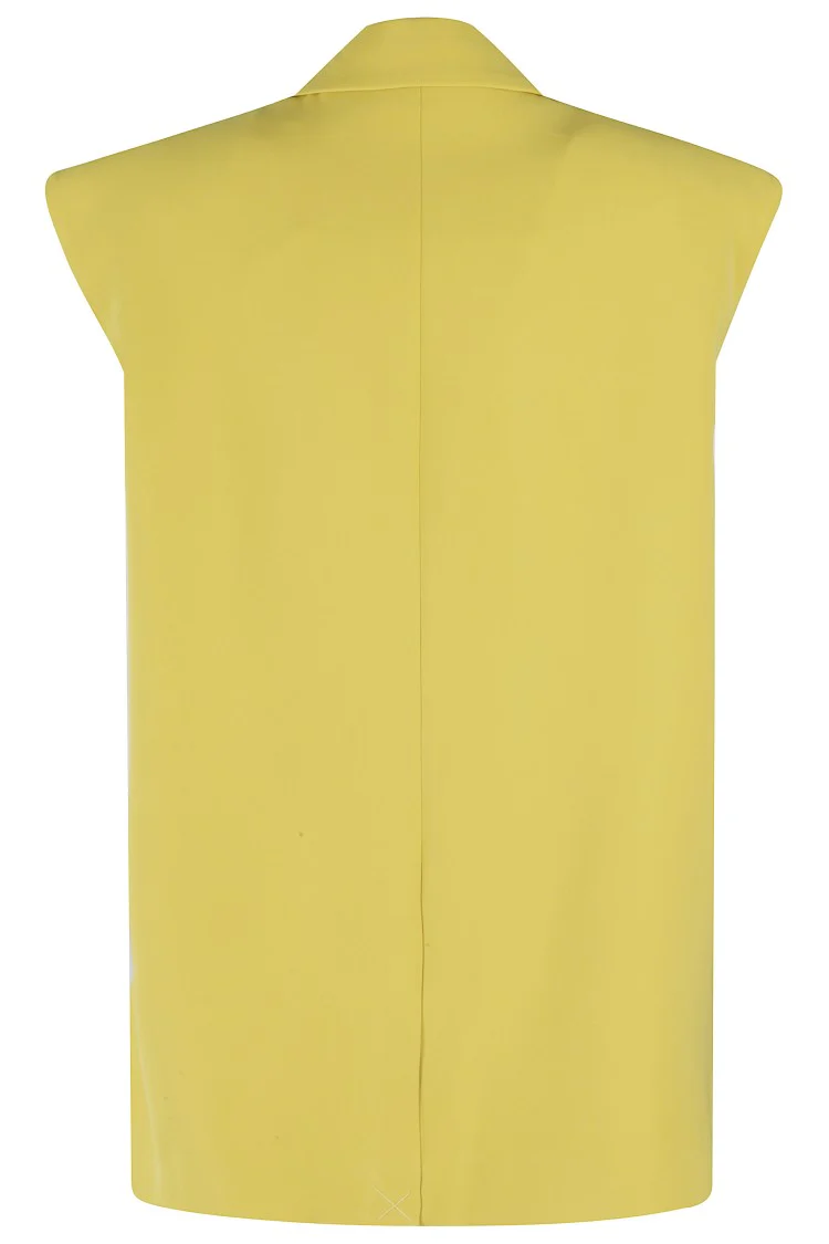 Notched Lapel Gilet In Cady Fabric