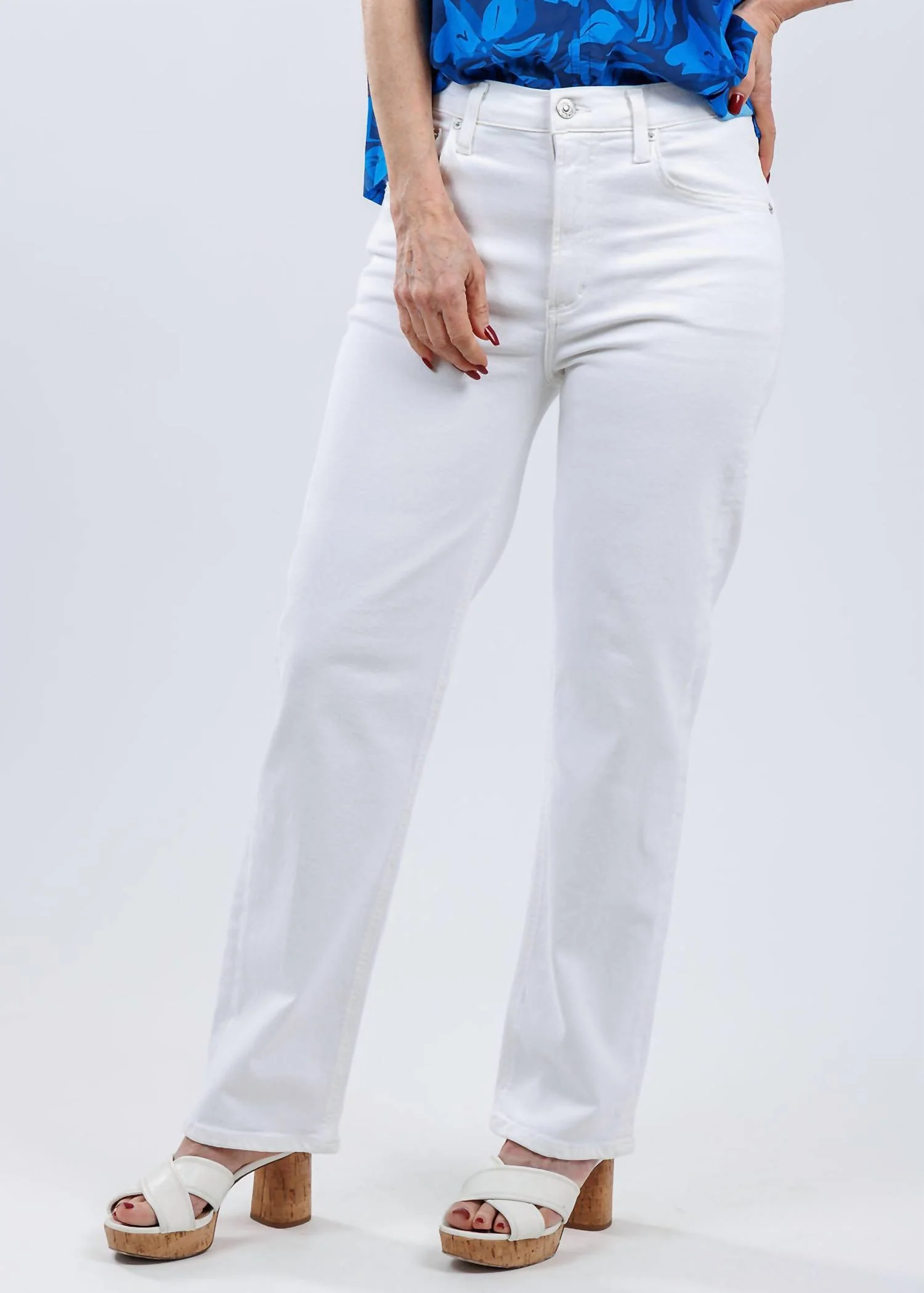 Palma Straight Jeans In Soft White
