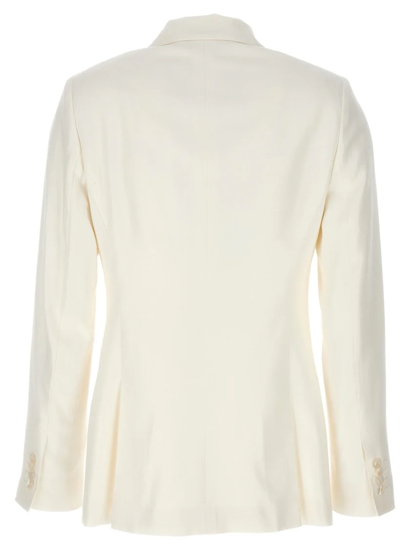 Viscose Double-Breasted Blazer