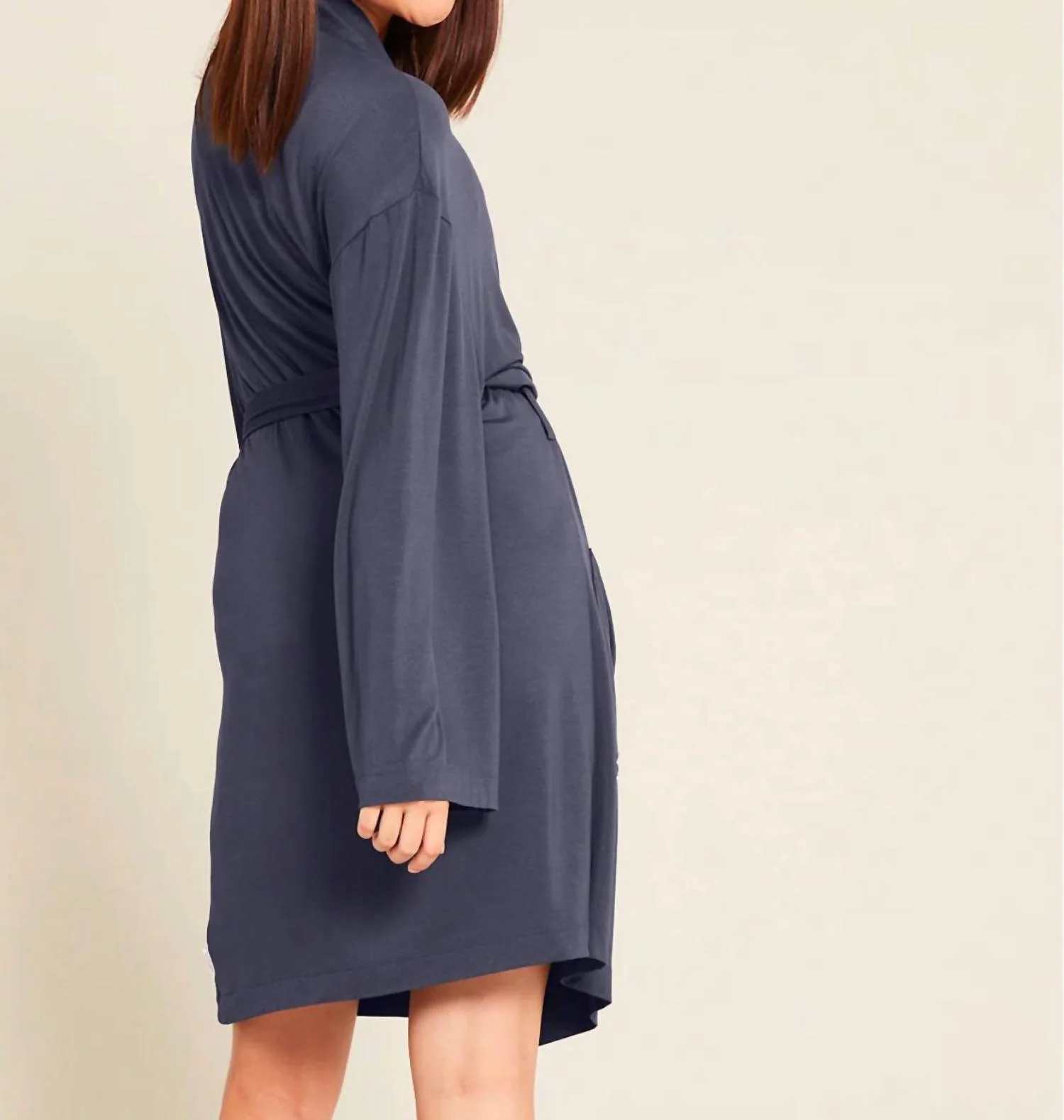 Goodnight Long Sleeves Robe In Storm