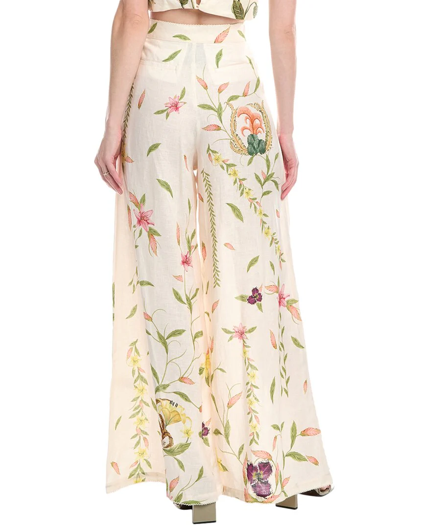 Agua by Agua Bendita Marina Linen Trouser