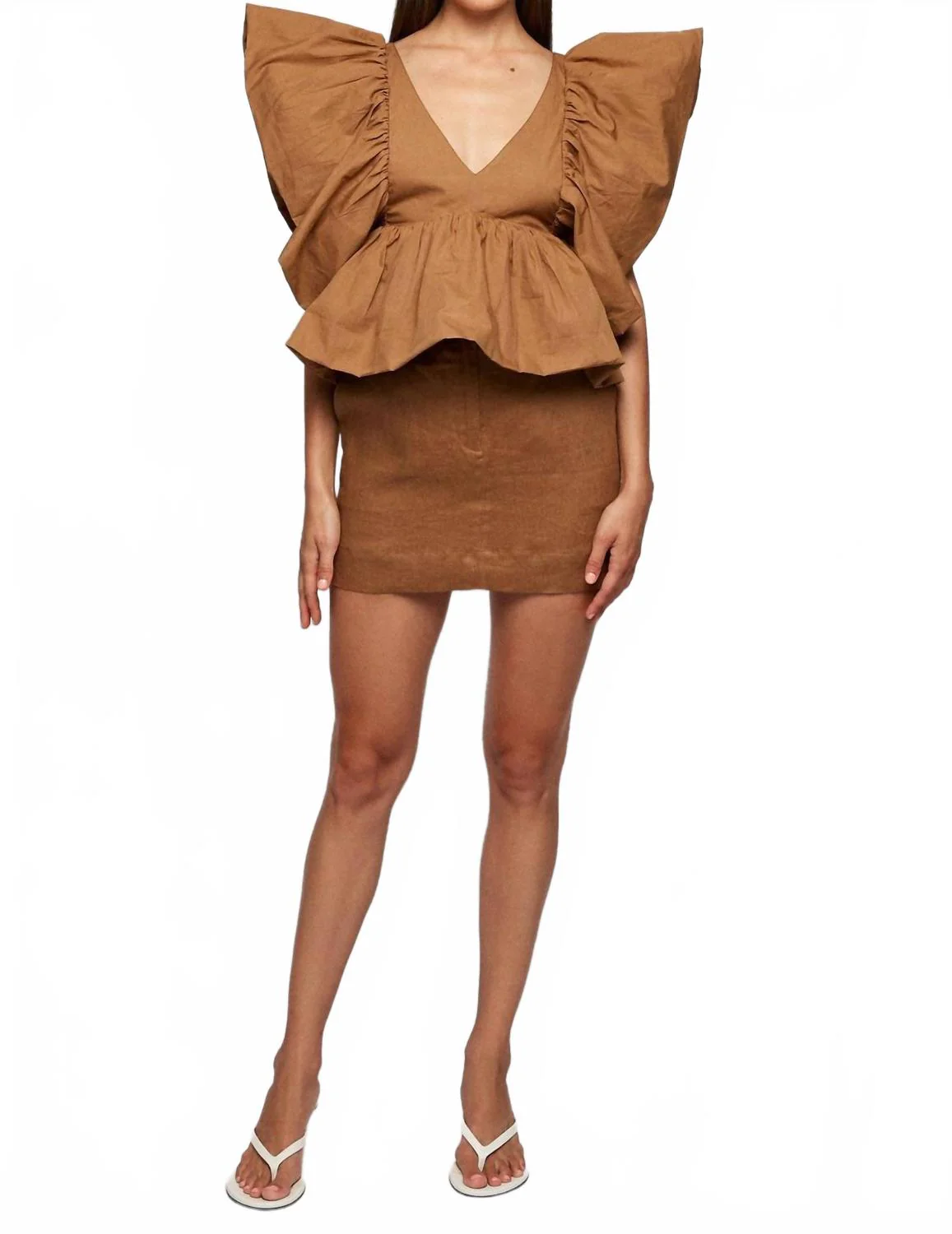 Women's Simple Skirt In Simply Taupe