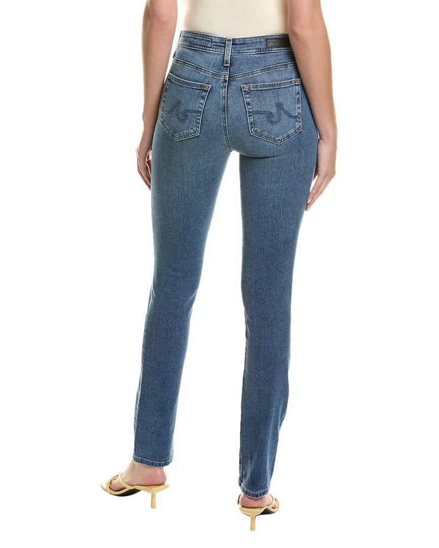 AG Jeans Mari Extended Bluebell High-Rise Slim Straight Jean