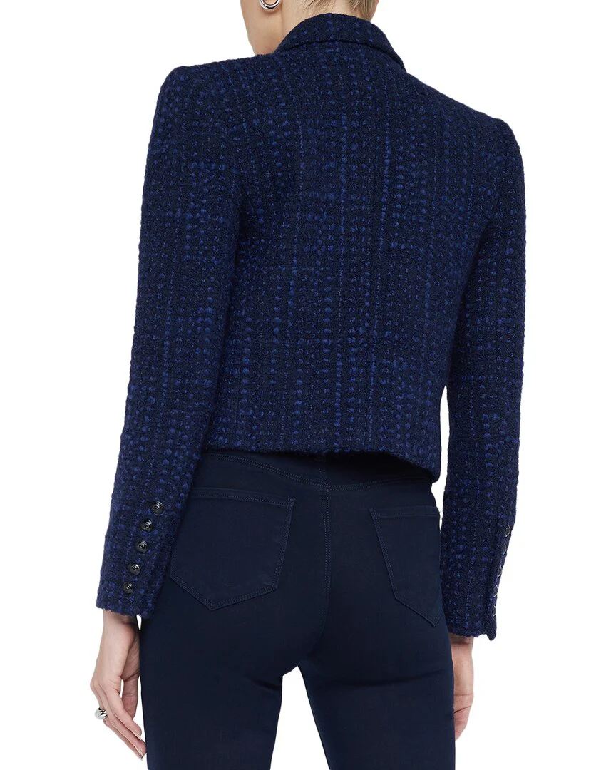 L'AGENCE Lila Boxy Wool-Blend Blazer