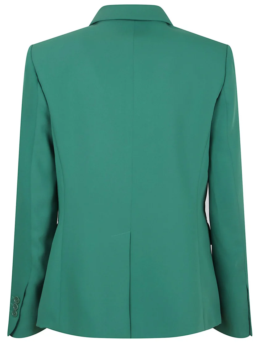Tailored Green Jacket With Pointed Lapels