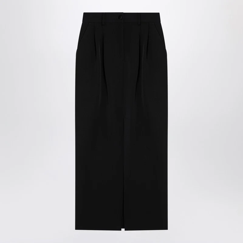 Dolce&Gabbana Gabardine Wool Pencil Skirt