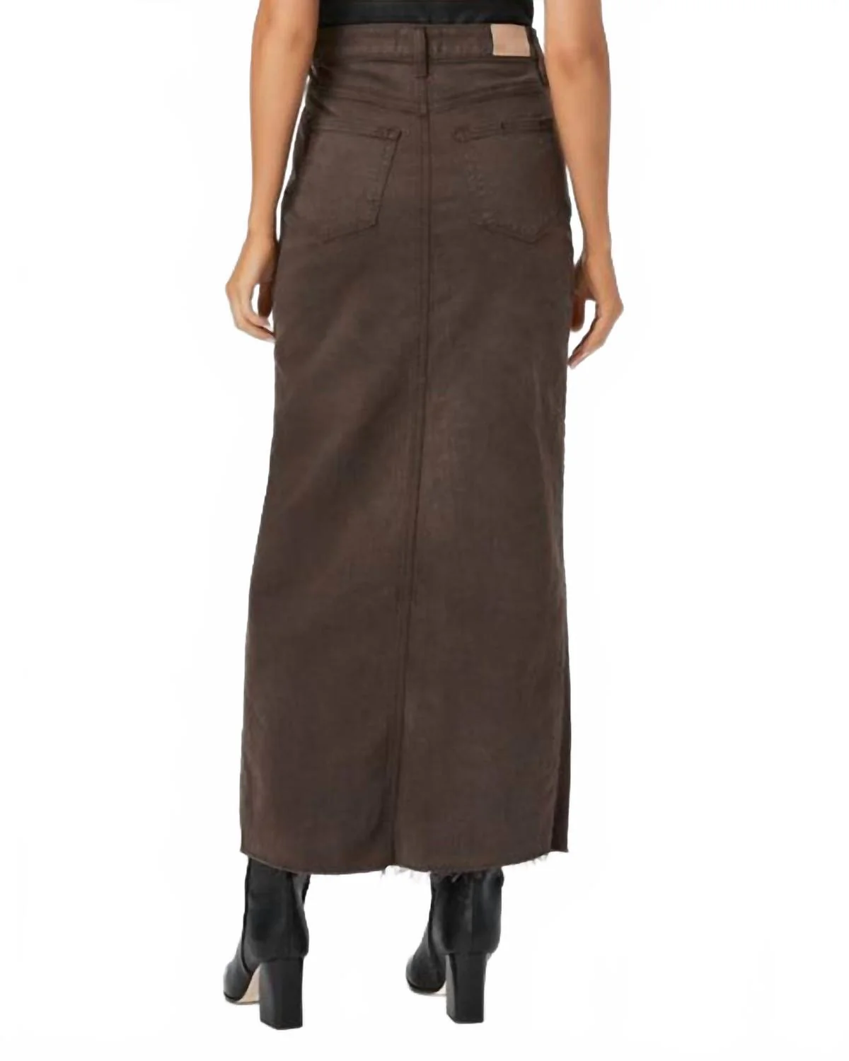 Angela Maxi Skirt In Rich Chocolate