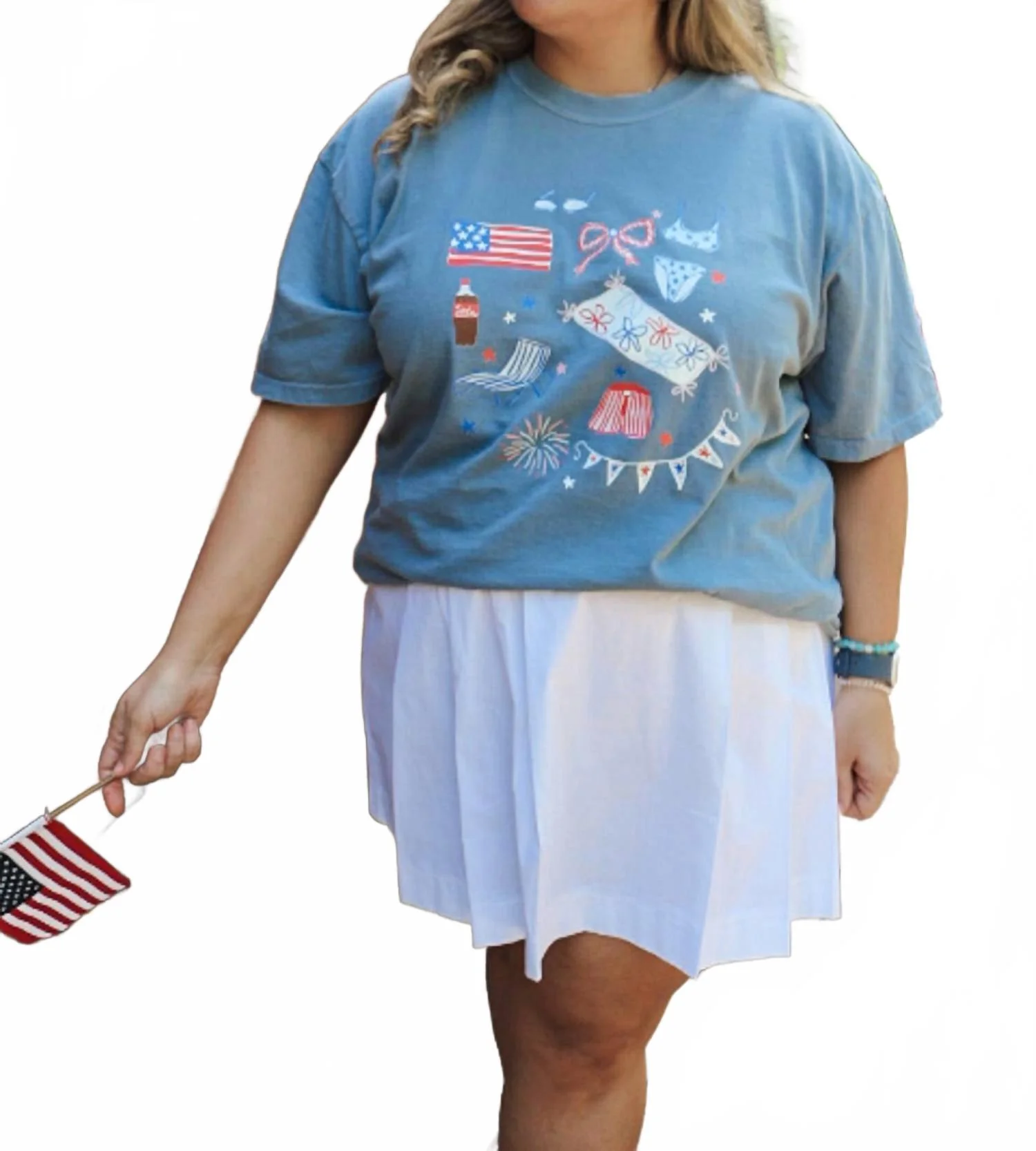 Vacay Countdown Zara Pleated Skirt In White