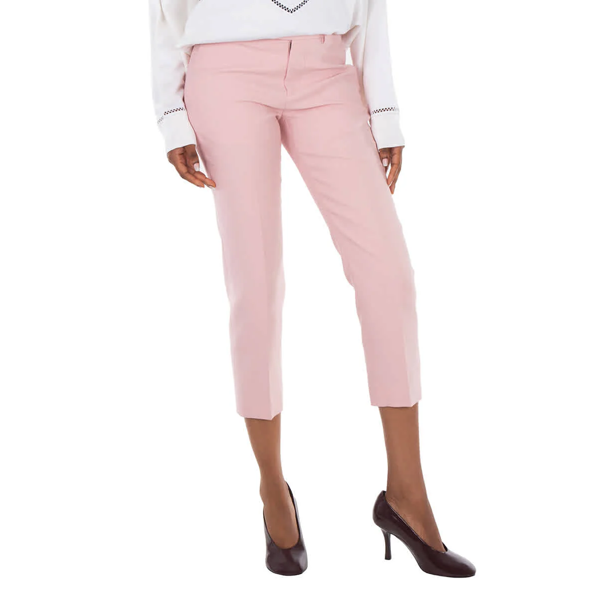 Burberry Press Creased Straight Leg Trousers, Brand Size 4 ( US Size 2 )