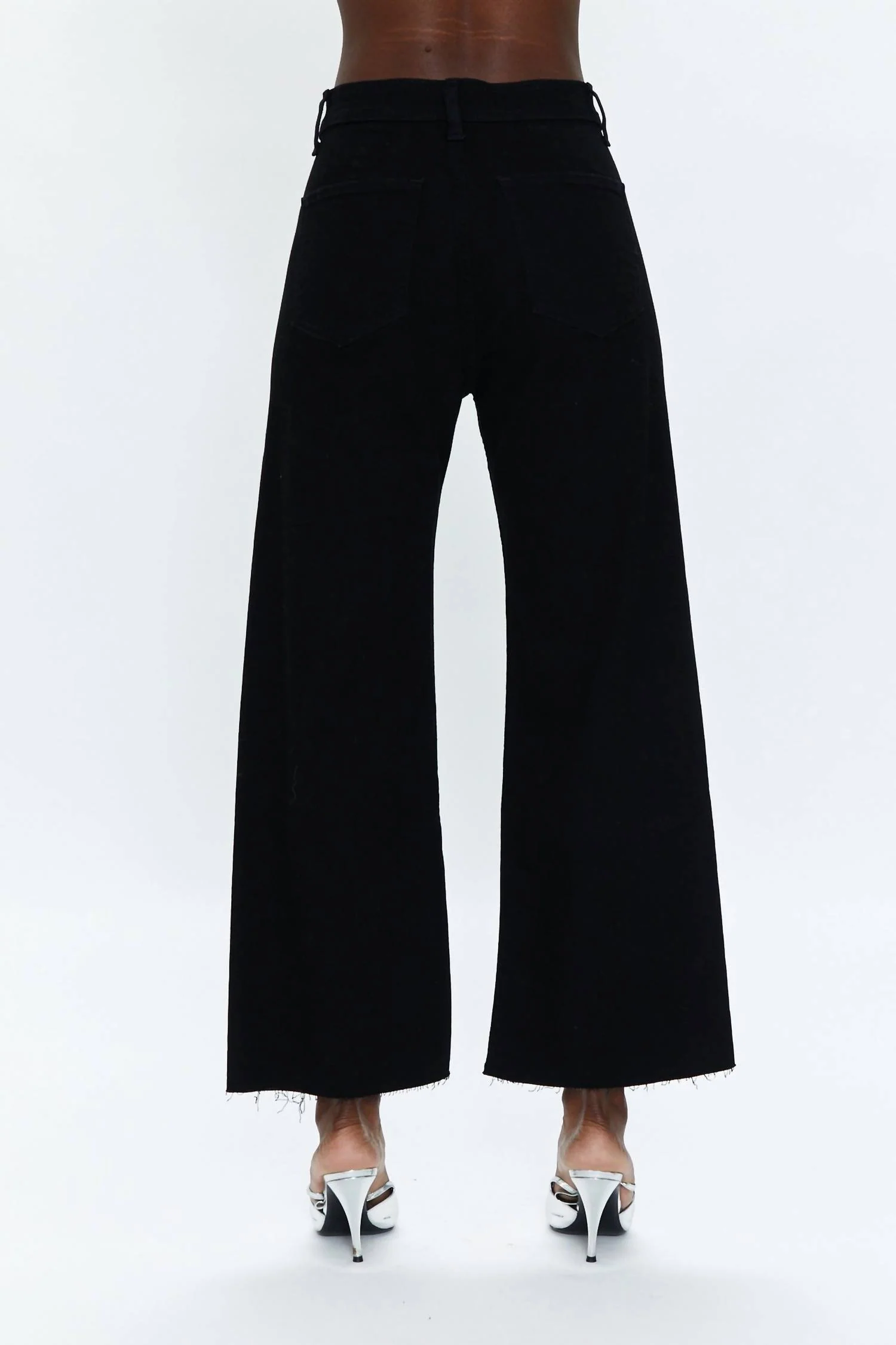 Penny High Rise Wide Leg Pants In Black