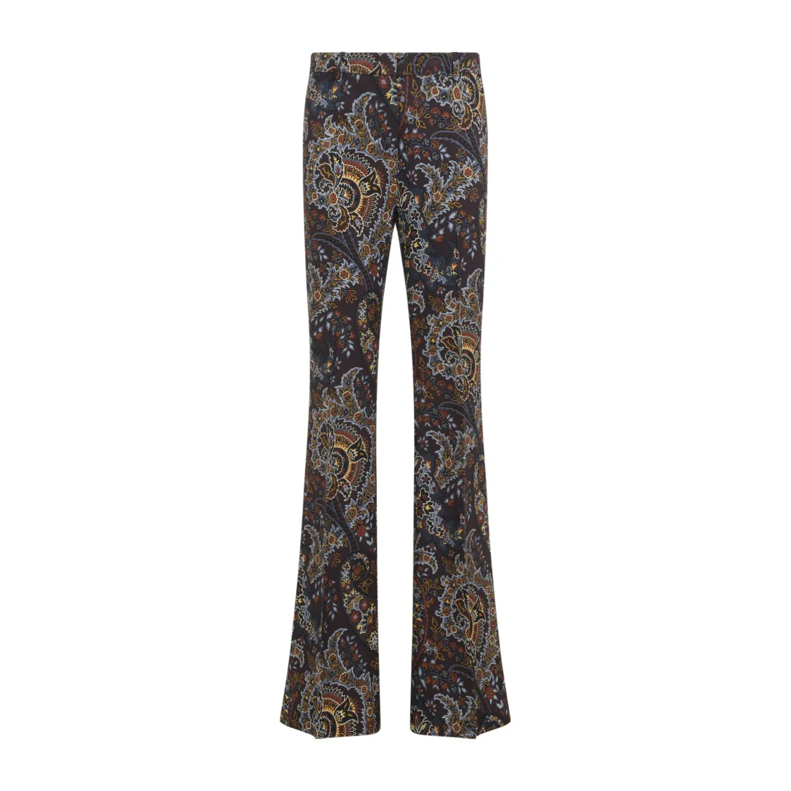 Cady Printed Blue Black Viscose Pants