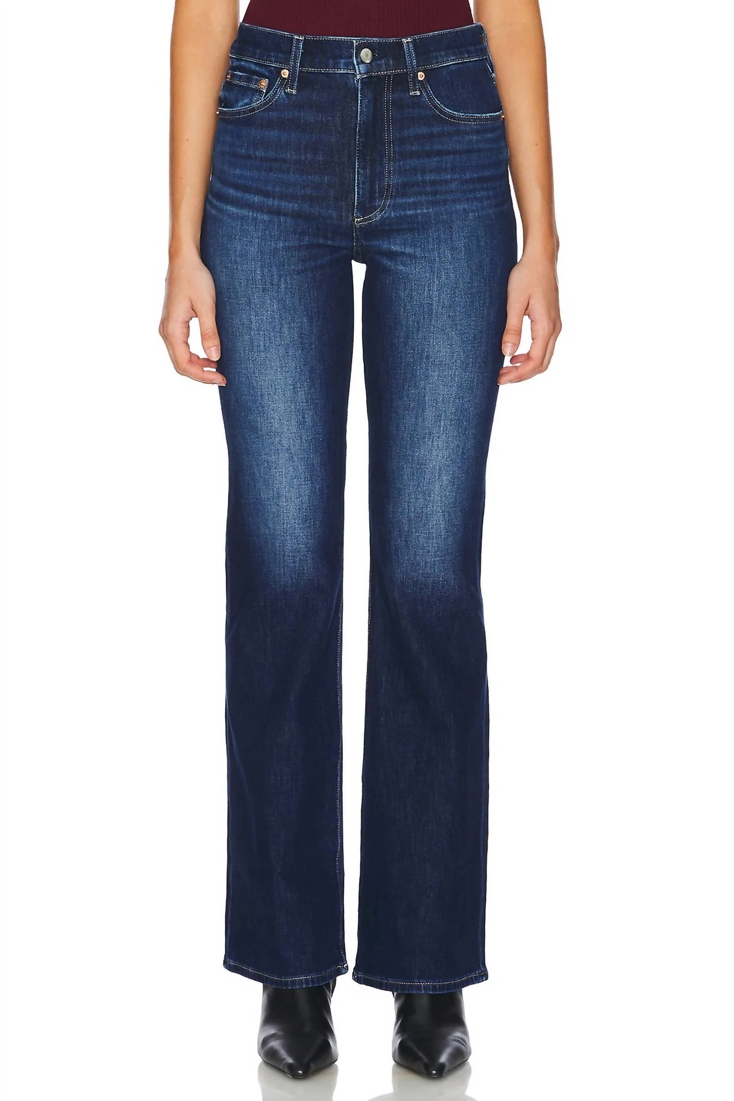 Haven Bootcut Flare Jeans In Greenwich