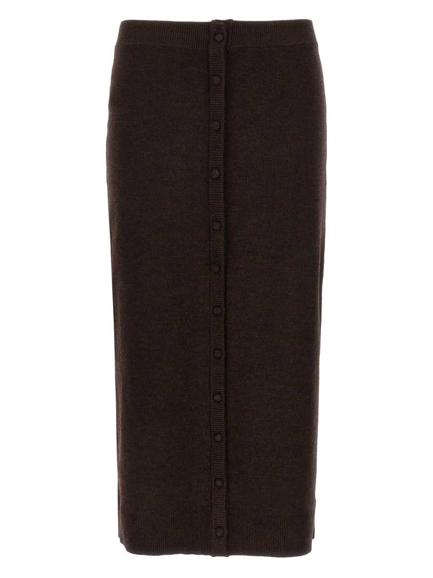 Bottoni' Midi Skirt