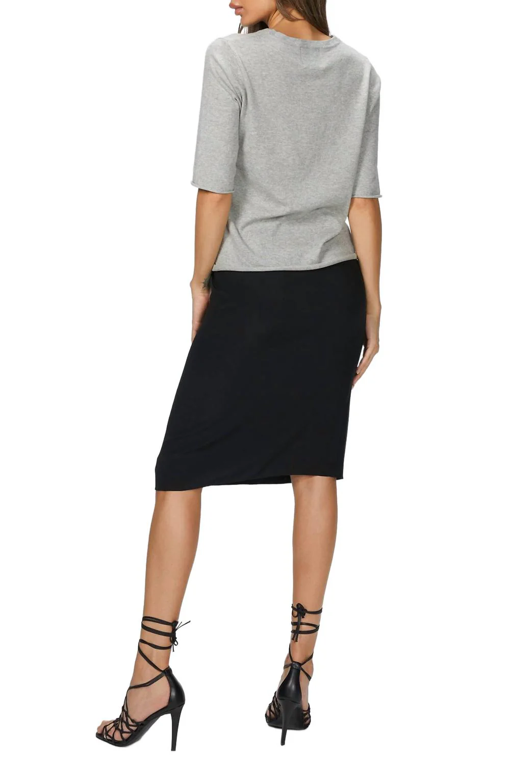 Drawstring Skirt In Black