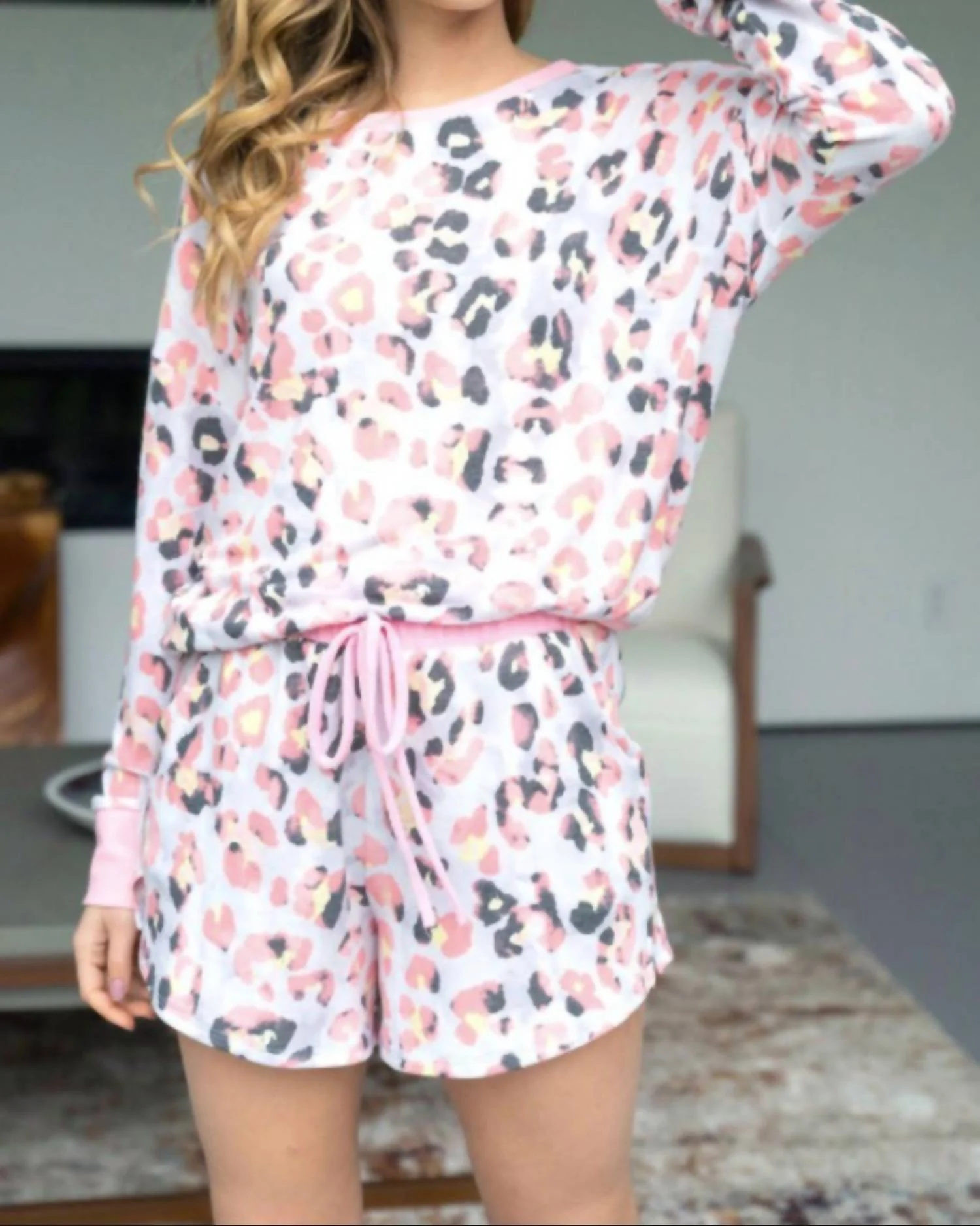 Kicking Back 2-Piece Lounge Set In Pink