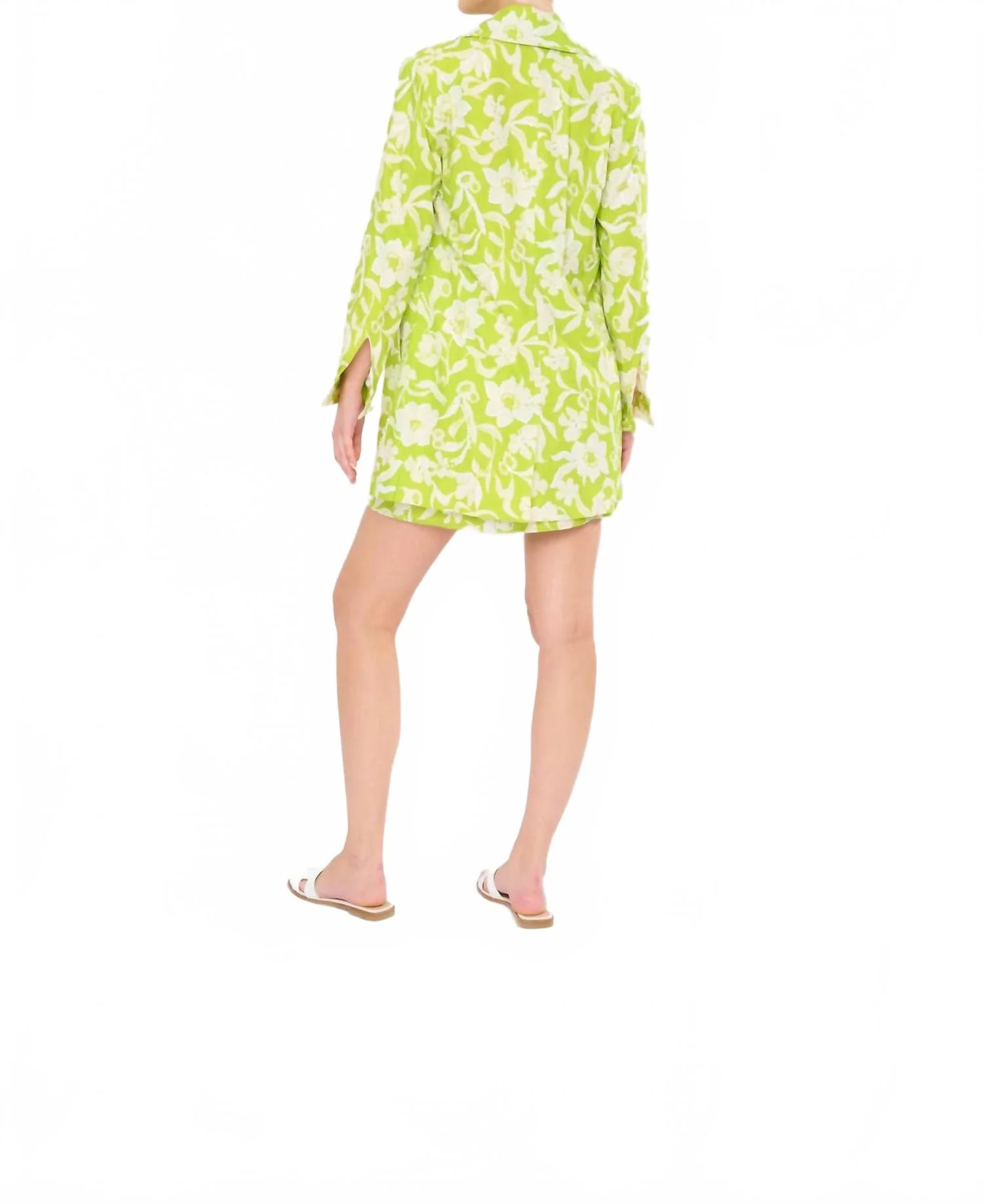 Alanna Floral Jacket In Yellow