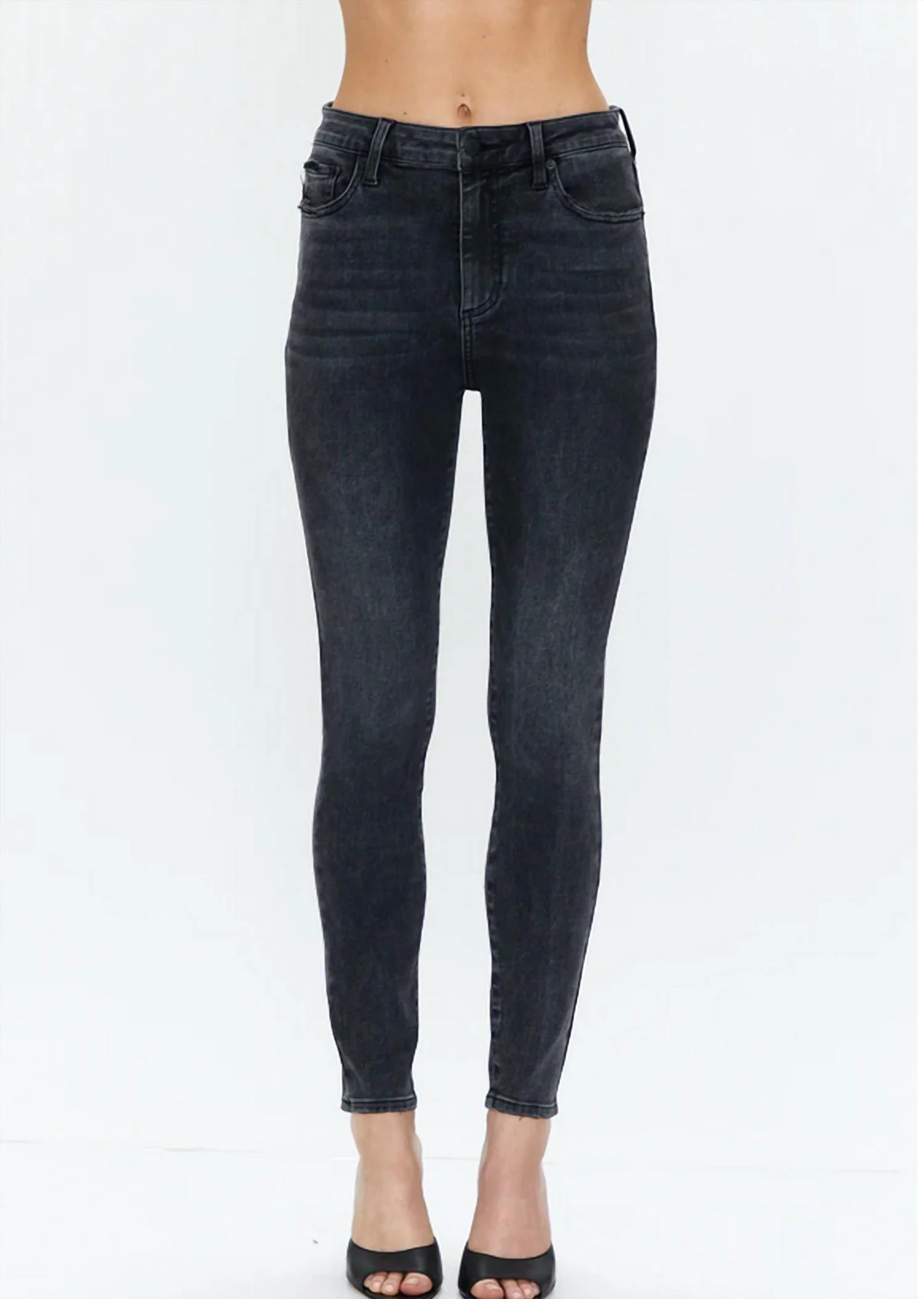 Aline High Rise Skinny In Dark Stone Vintage