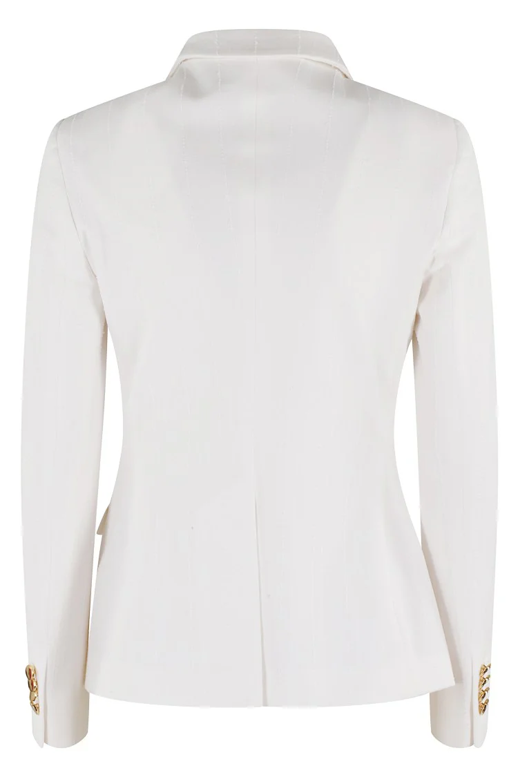 Double-Breasted Blazer And Straight-Leg Trousers Set