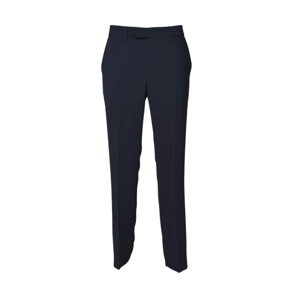 Dark Blue Crepe Cady Trousers