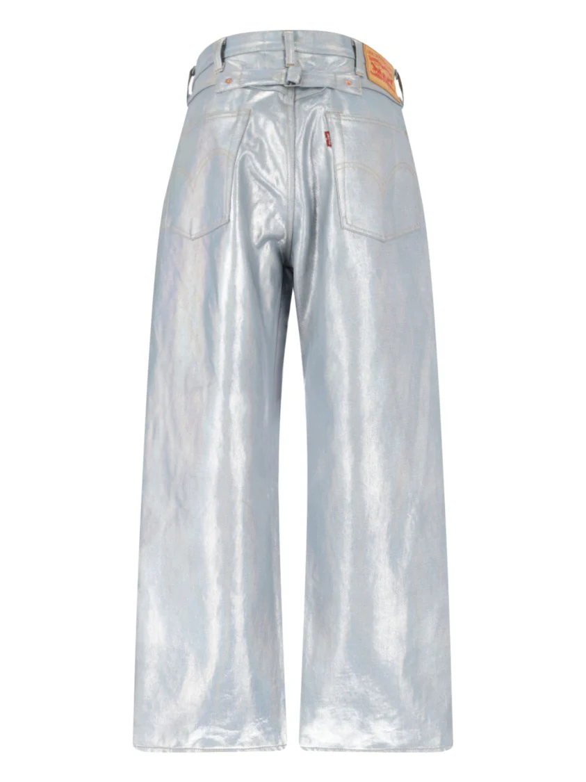 Metallic Jeans – Silver