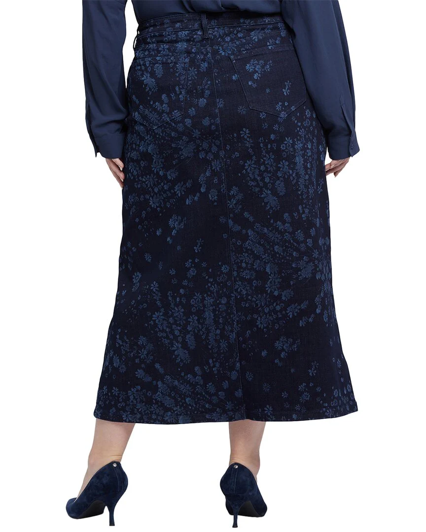 NYDJ Plus High-Rise Long Skirt