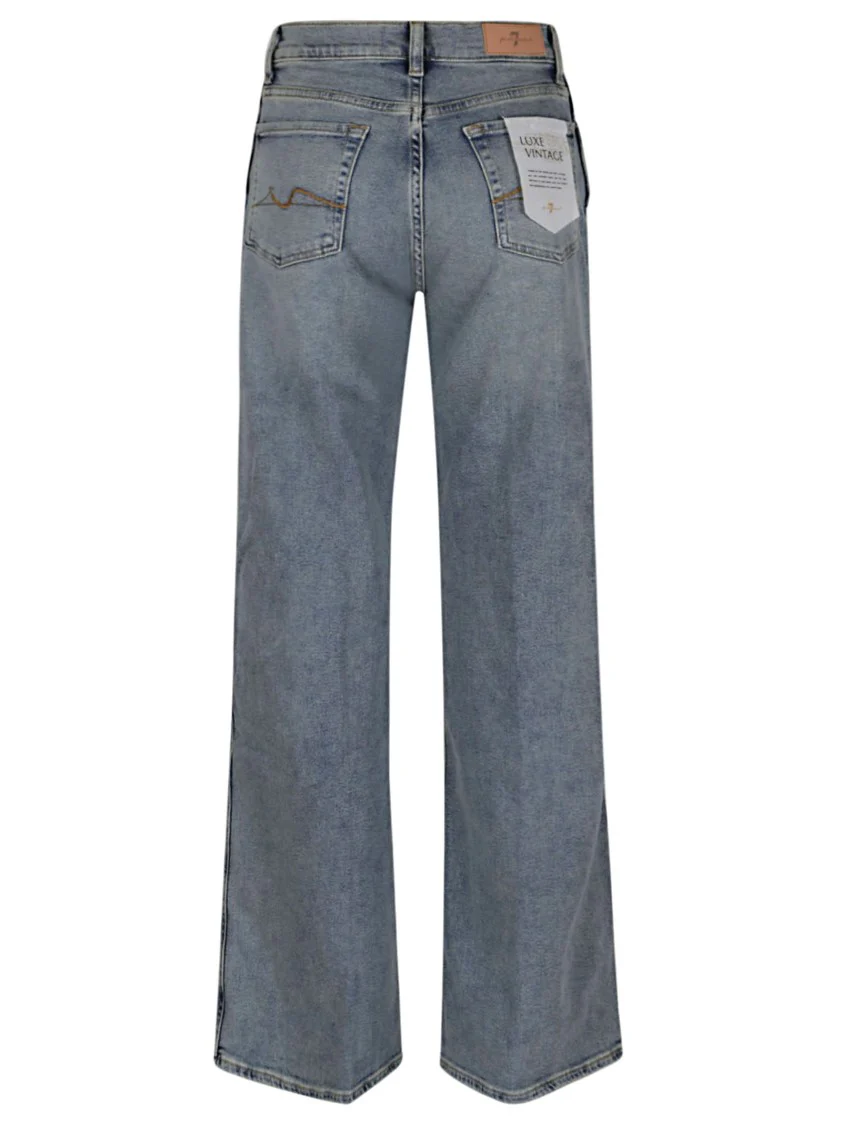 Flared High-Waist Jeans In Luxe Vintage Denim