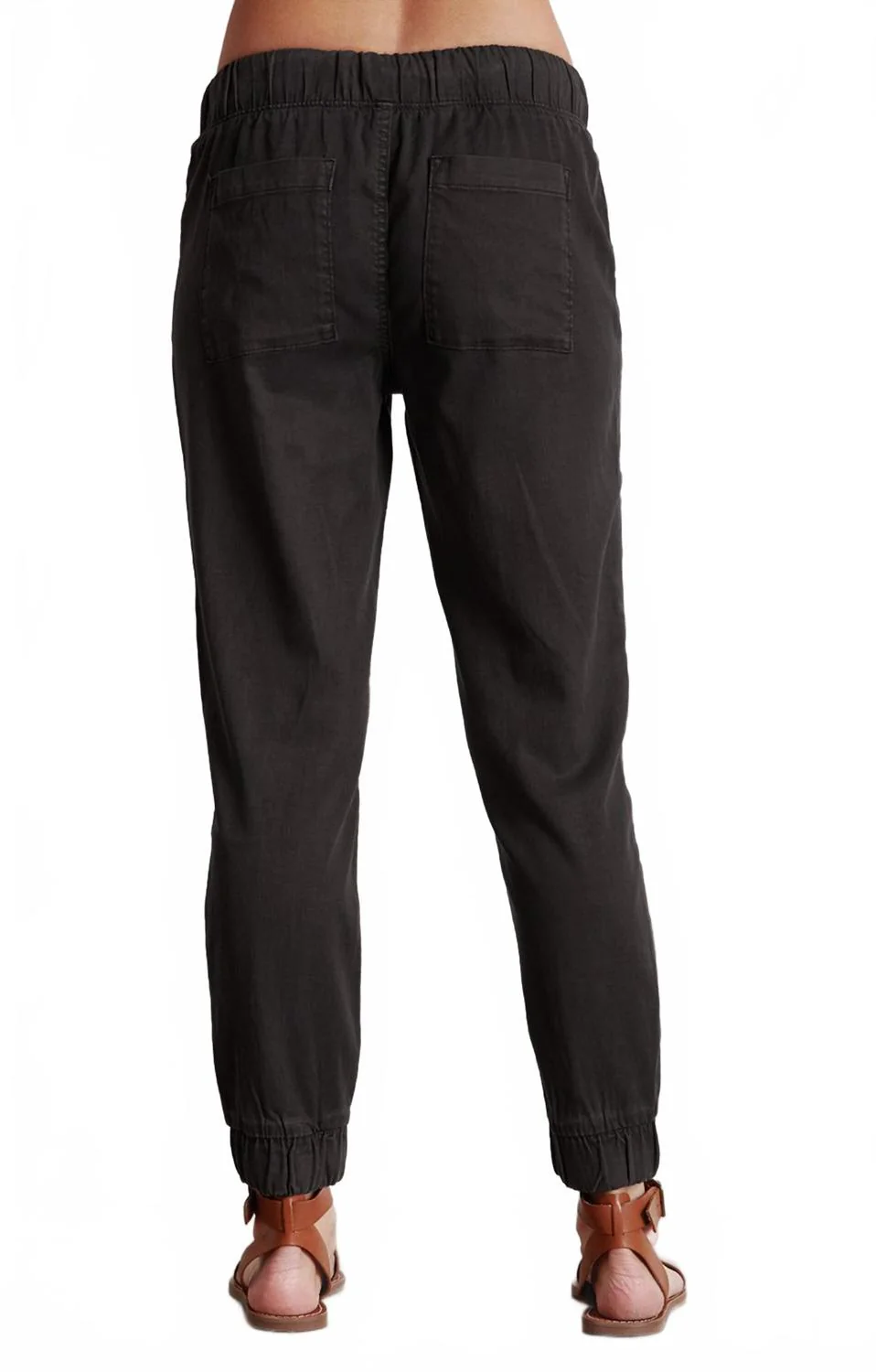 Women's Luna Pleat Front Jogger In Vintage Black